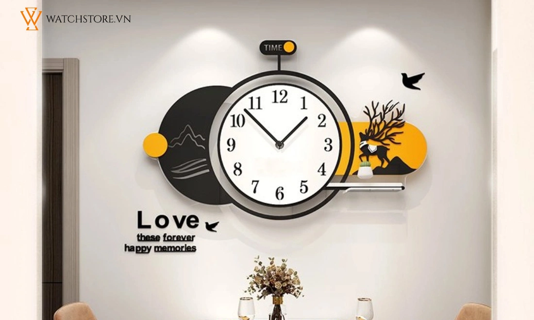 đồng hồ treo tường làm quà tặng